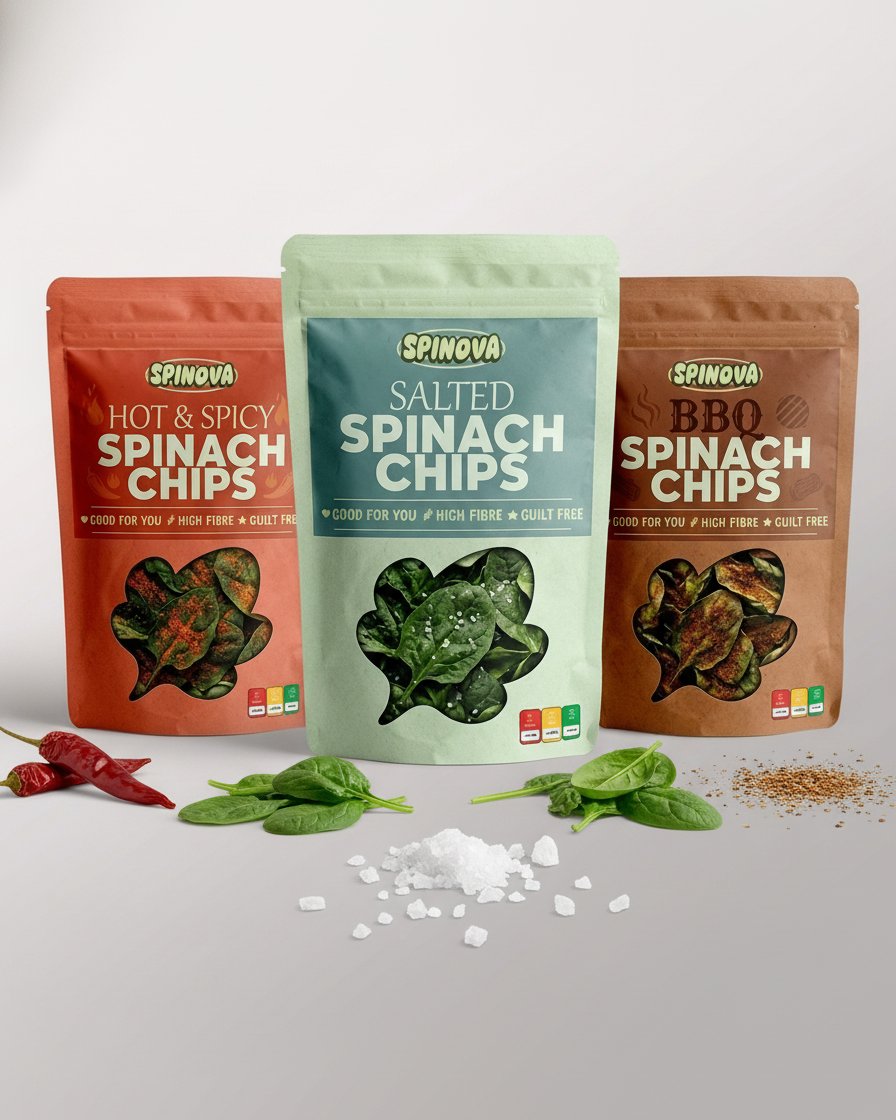 Spinova Salted Spinach Chips